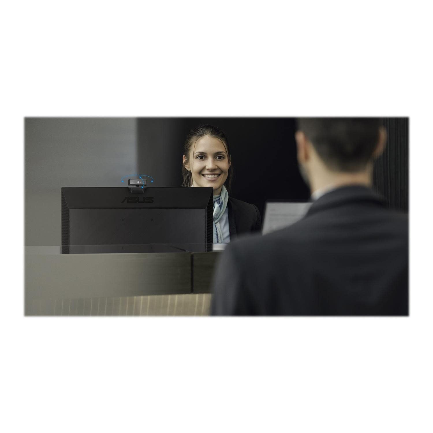 Monitor Led 23.8' Asus Be24Eqk Webcam Full Hd Hdm Vga Multimedia Black