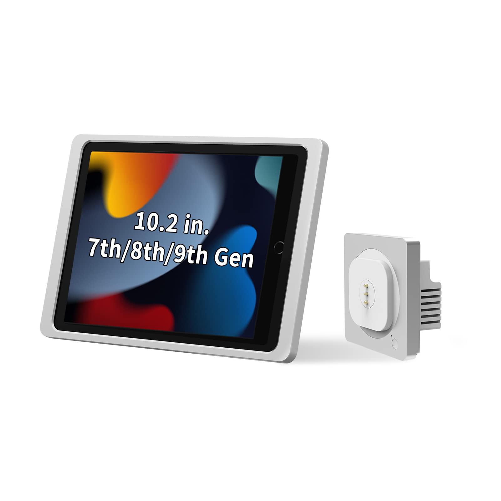 Emonita Magnetic Wall Mount With Charging Case For Ipad 10.2    7Th / 8Th / 9Th Gen (2021/2020/2019). Upgraded 18W Quick Charge,