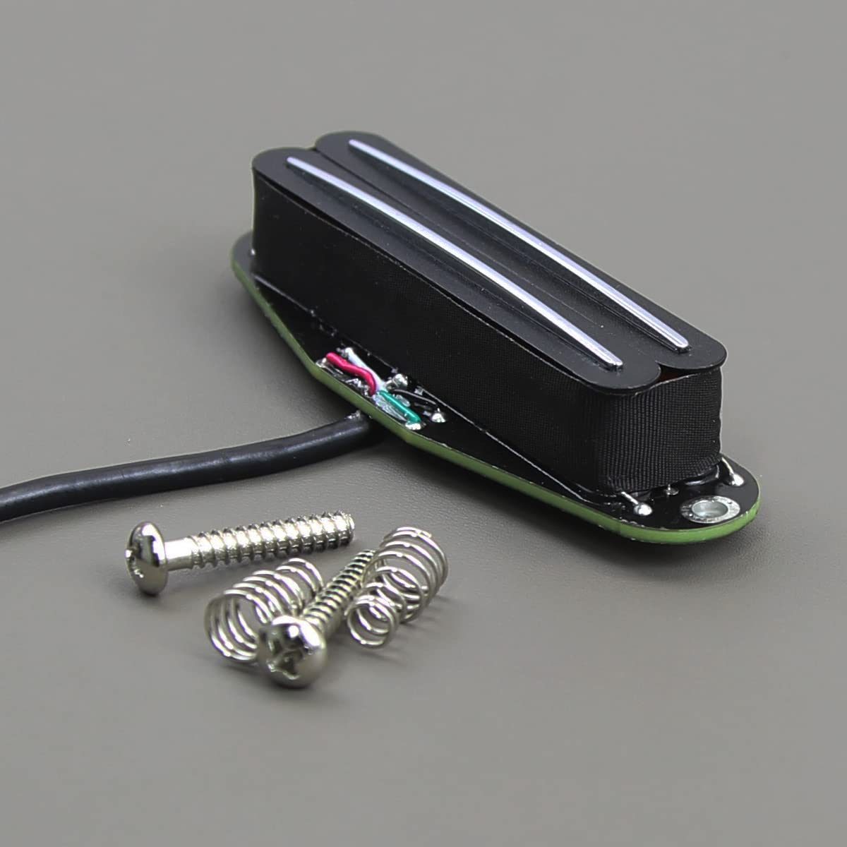 Fleor Dual Hot Rail Humbucker Single-Coil-Sized Guitar Humbucker Pickup(6-7K), Black