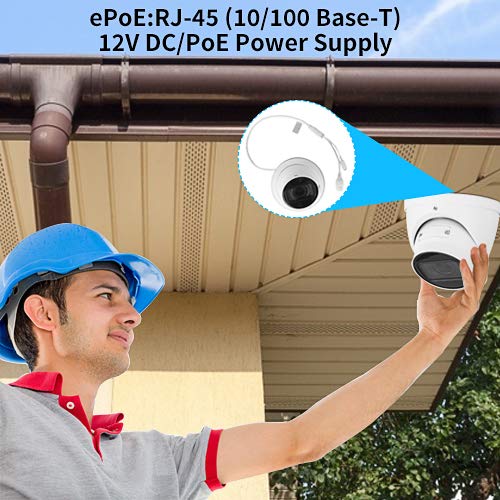 Empiretech 4Mp 1/1.8'' Cmos Ultra Low Light Ip Camera,Starlight Ir Motorized 2.7Mm 12Mm Lens,Ip67,Built In Mic,Poe And Epoe,Vehi