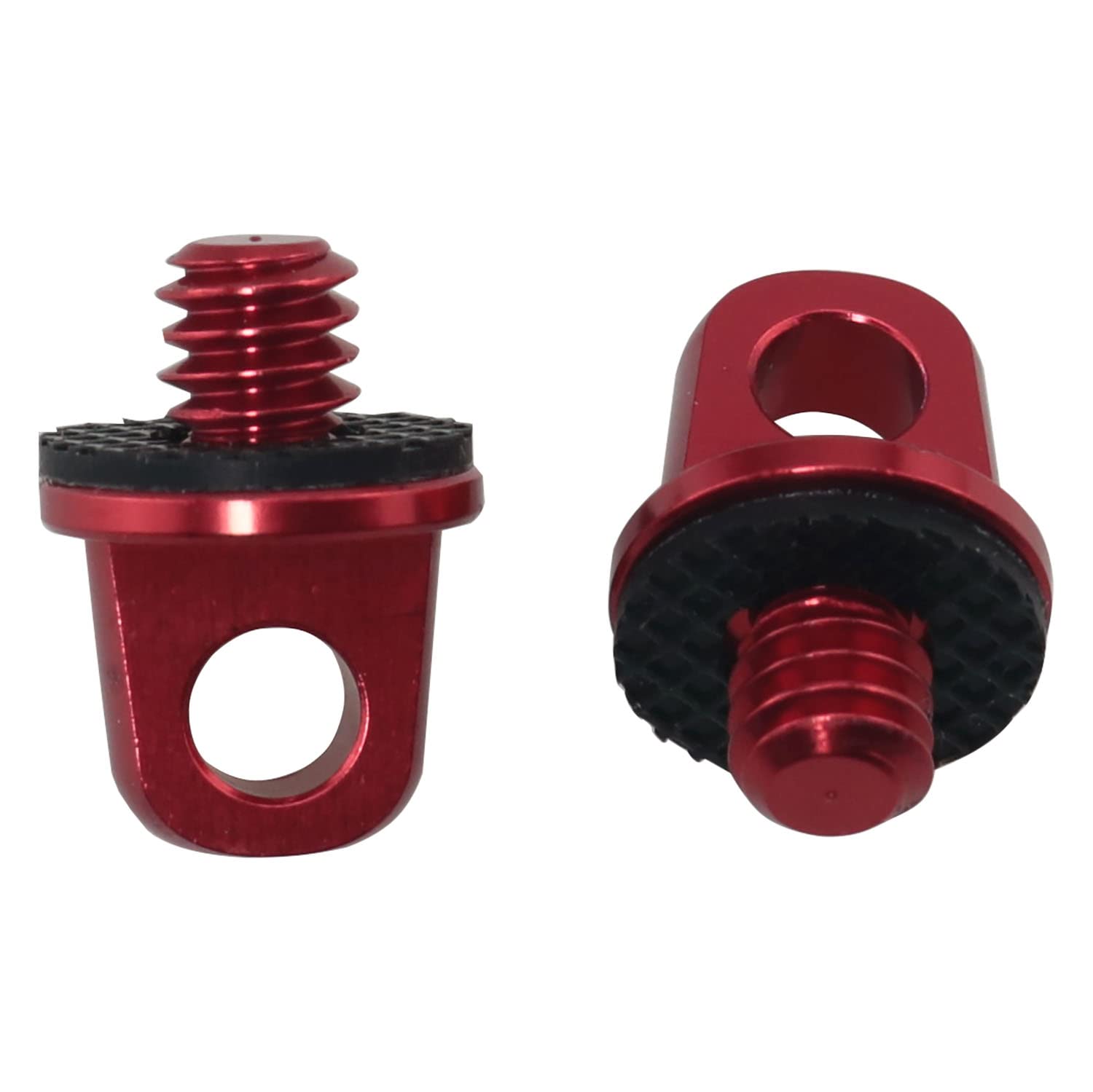 1/4Inch Camera Screw Zczqc 2Pcs 1/4 20 Quick Install Metal Screws Connecting Adapters For Camera Neck Wrist Strap Sling Red