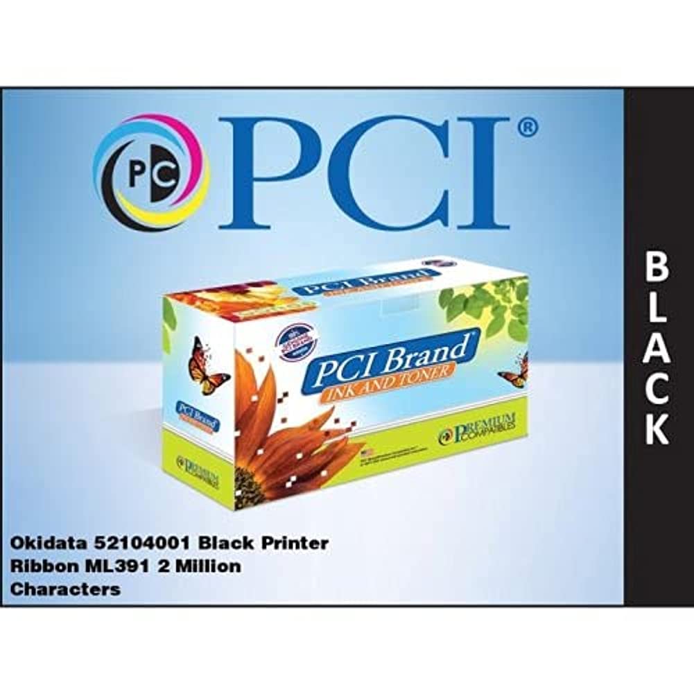 Pci Brand Okidata 52104001 Pci New Compatible Replacement For Okidata 52104001 Black Dot Matrix Printer Ribbon 2000000 Page Yiel