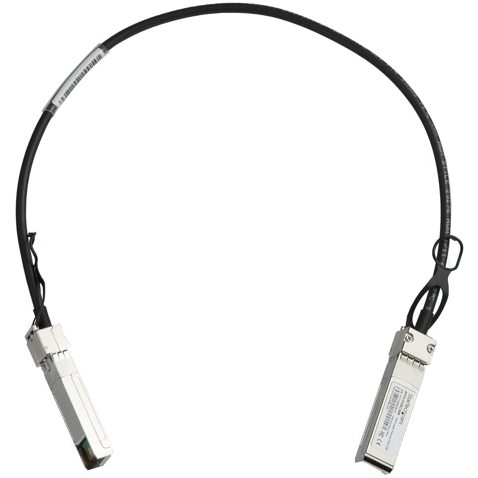 StarTech.com Cisco SFP H10GB CU0 5M Compatible 0.5m 10G SFP+ to SFP+ Direct Attach Cable Twinax   10GbE SFP+ Copper DAC 10Gbps Low Power Passive Transceiver Module DAC Firepower ASR9000 (SFPH10GBC05M)