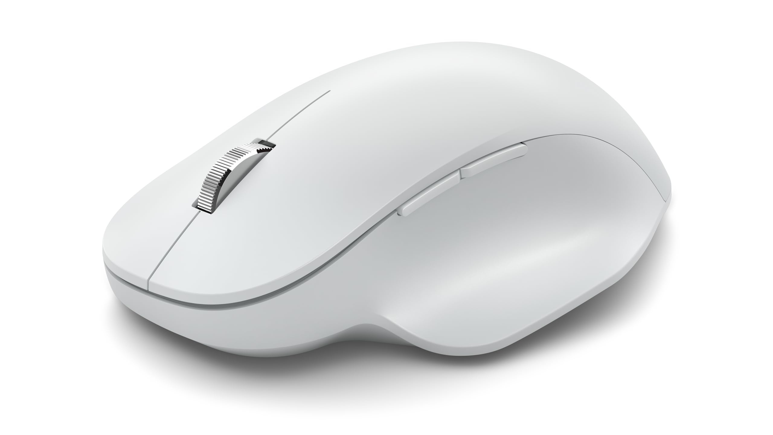 Microsoft Bluetooth Ergonomic Mouse - Glacier with comfortable thumb rest, up to 15months battery life. Works with Bluetooth ena