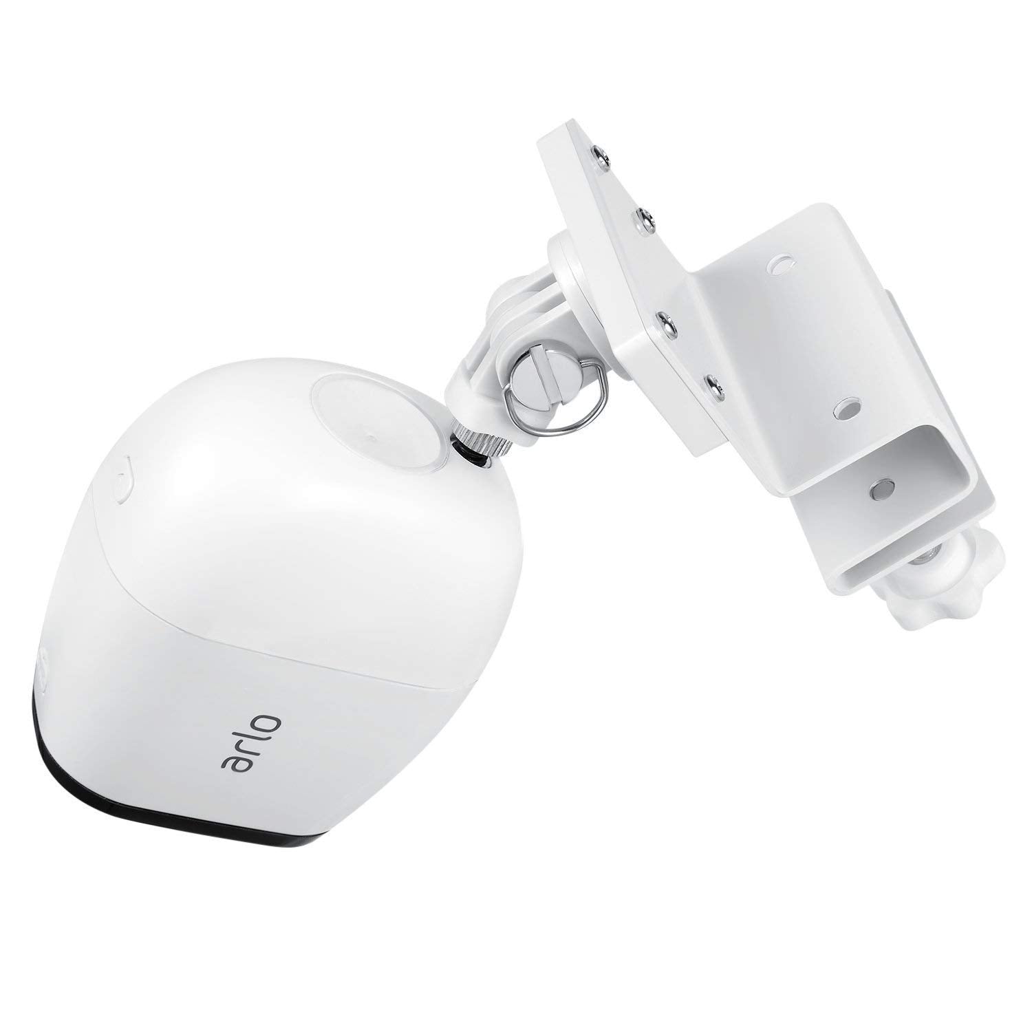 Wasserstein Weatherproof Gutter Mount   Compatible With Arlo Pro/Pro 2/Pro 3/Pro 4/ Pro 5S/Hd/Ultra/Ultra 2 (2 Pack, White)