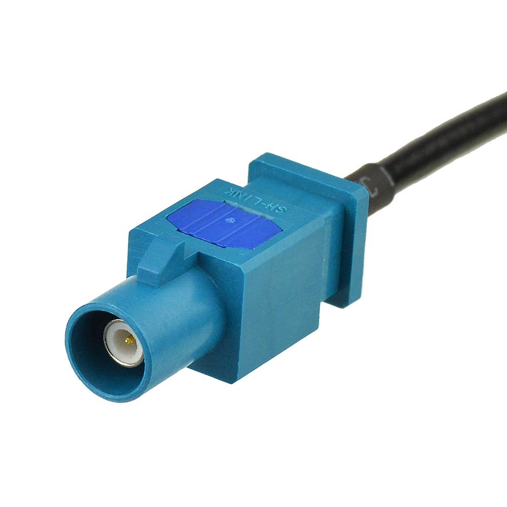 Bingfu Car Antenna Adapter Car Stereo Fm Am Radio Antenna Adapter Cable Fakra Z Male To Din Plug Connector Cable 30Cm 1 Feet For