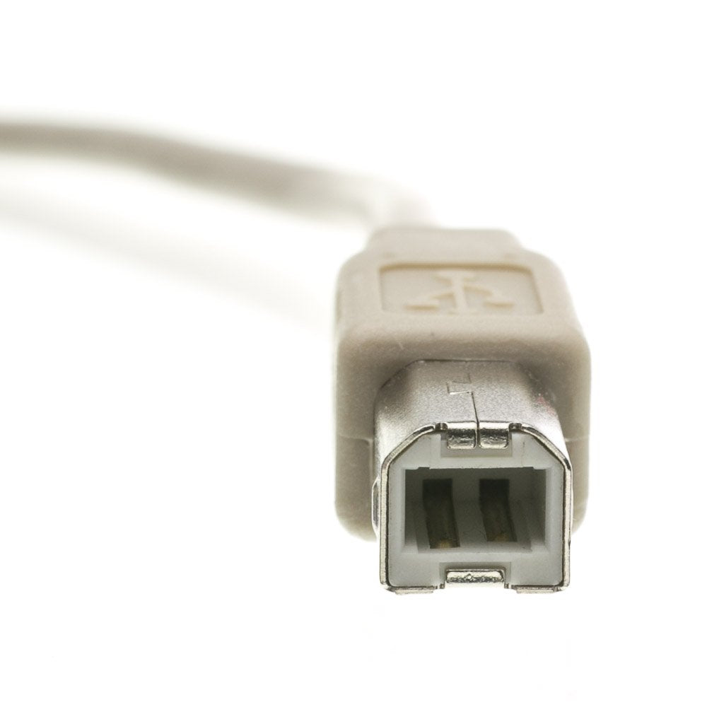 Cablewholesale 15 Feet Usb 2.0 Printer/Device Cable, Beige, Type A Male/Type B Male Plug, A Male To B Male High Speed Usb Cable,