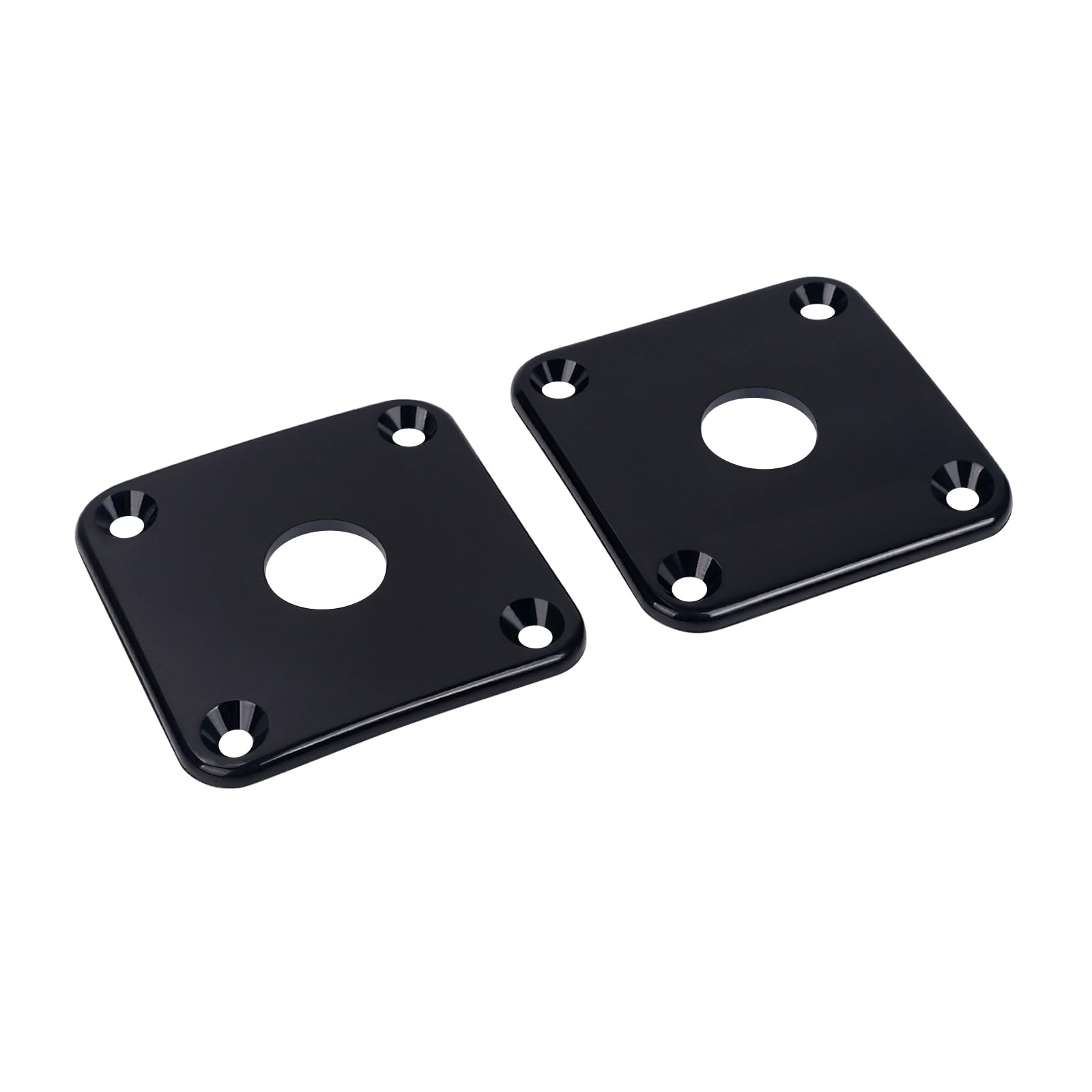 Banworks Plastic Guitar Jack Plate Square Curved Output Jackplates Cover for Gibson Epiphone Epi LP Les Paul Electric Guitars Pa