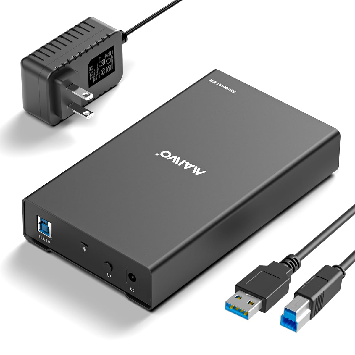 Maiwo 2.5 3.5 Inch Sata Hard Drive Enclosure, 5Gbps External Hard Drive Enclosure Reader For 2.5/3.5' Sata Hdd/Ssd, 16Tb Capacity With Uasp, Usb 3.0 To Sata Adapter Case Shell