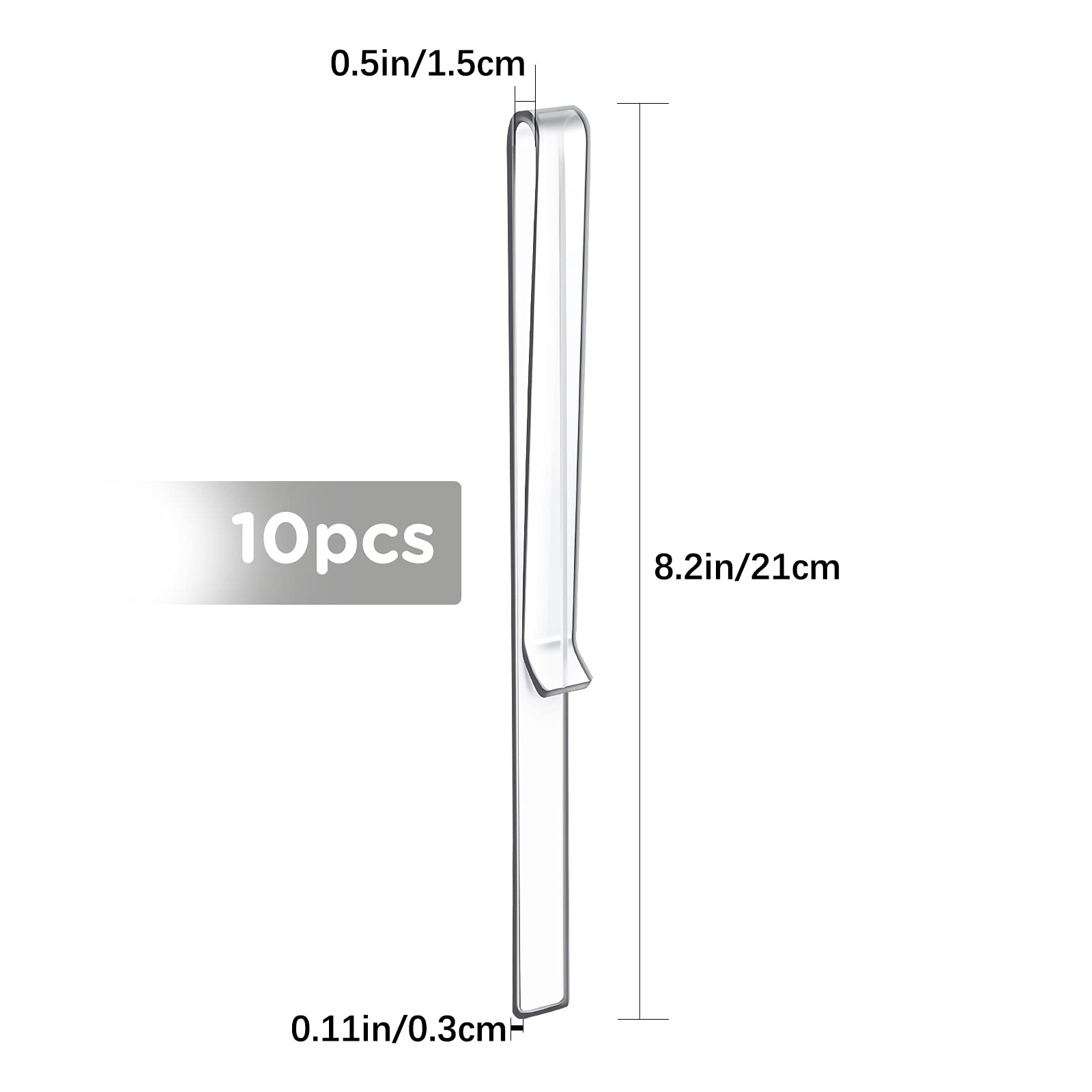 Savita 10 Pcs Music Stand Clips, Clear Acrylic Music Holder Clip Book Page Clip For Wind For Musician Composer Outdoor Gig Rehea