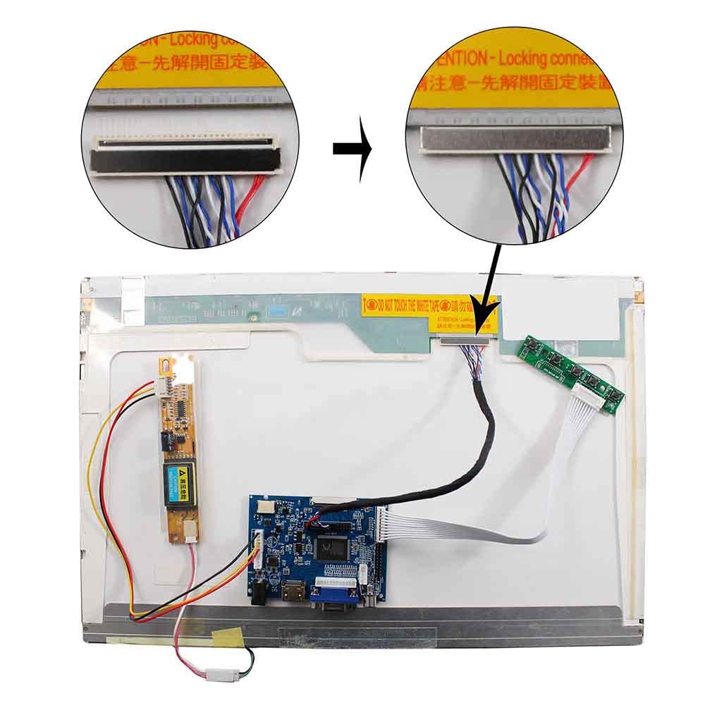 Hdmi Vga 2Av Lvds Controller Board 30 Pin For 1440X900 B154Pw01 Lp154Wp1 Lp171Wp4 Ltn170X2 L02 B170Pw06 15.4'' 17'' 1Ccfl Lcd Sc