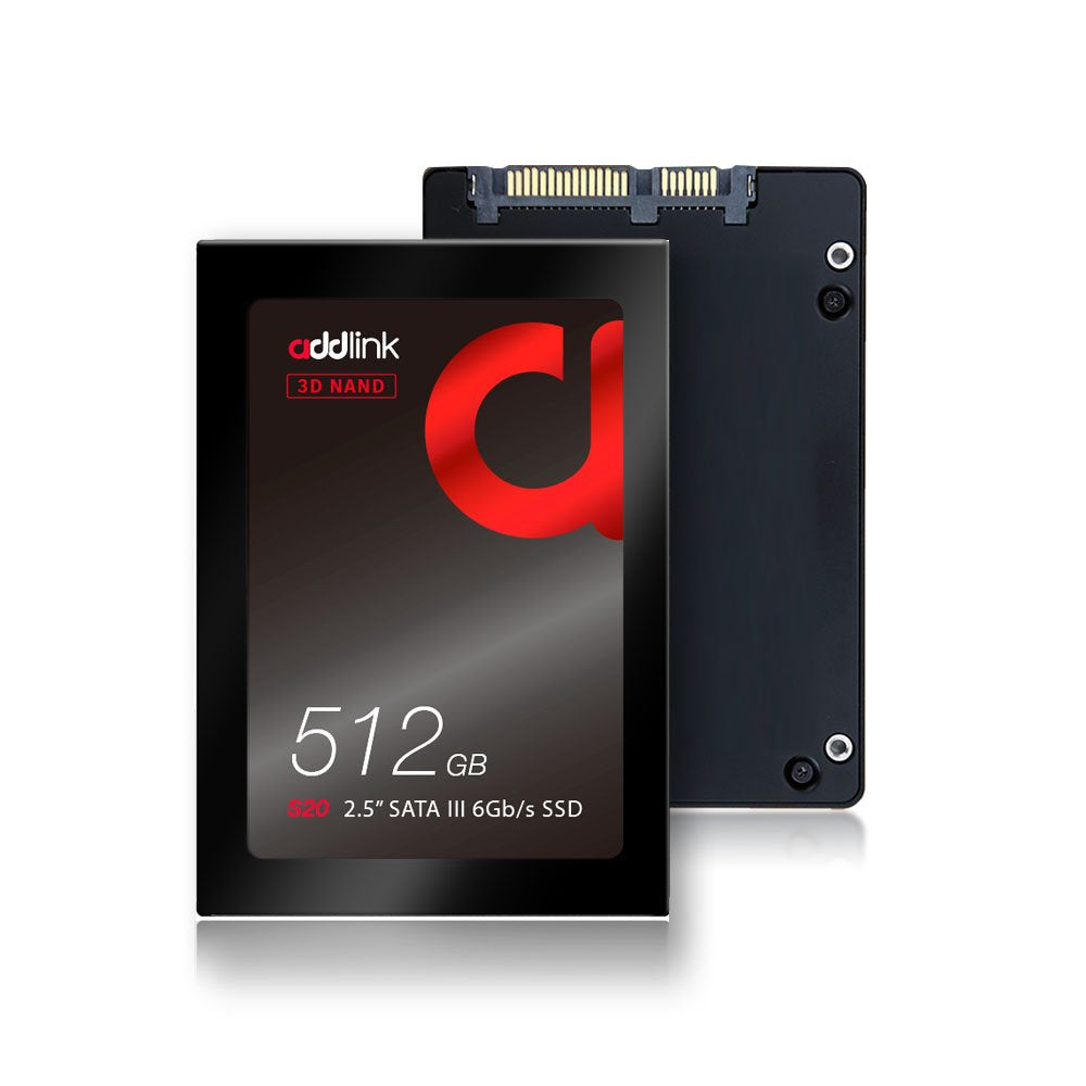 Addlink S20 512Gb Ps4 Compatible Sata Iii 2.5'' Inch Extreme Quality Internal Ssd 500Mb/S Maximum Speed, Perfect Hdd Replacement