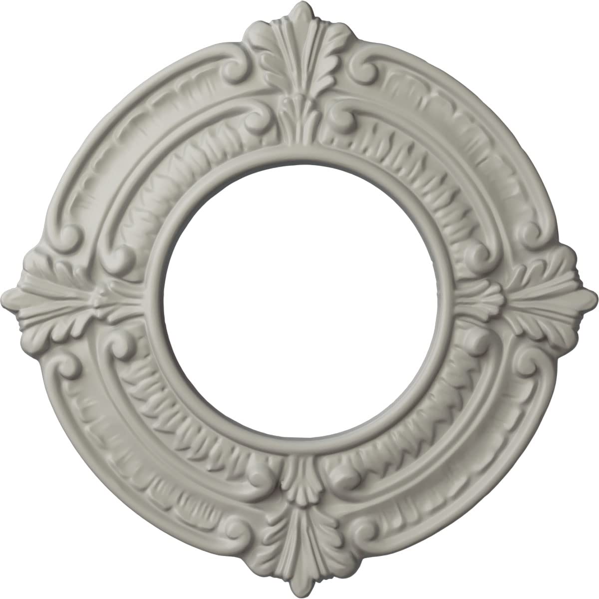 Ekena Millwork Cm09Bnpcf Benson Ceiling Medallion, 9''Od X 4 1/8''Id X 5/8''P, Hand Painted Pot Of Cream