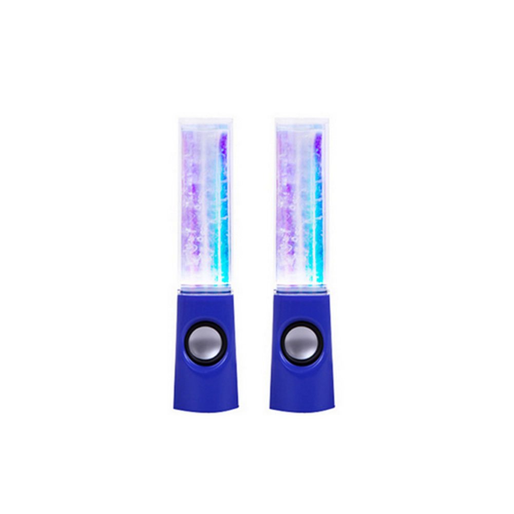 Aolyty Colorful Led Water Speaker With Dancing Fountain Light Show Sound For Pc, Mp3 Player, Laptops(White)