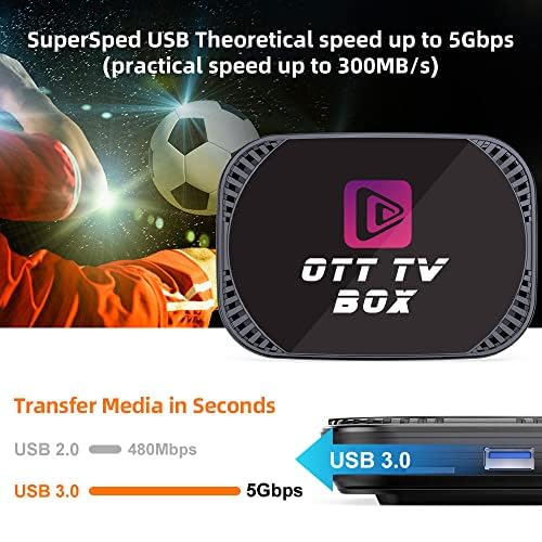 Amlogic S905X4 Android 11.0 4Gb 64Gb Rom Mxiii Pro X4 Tv Box Android Tv Box 8K Ultra Hd Support 2.4G/5.8G Dual Wifi Bt 4.0 Hd 10