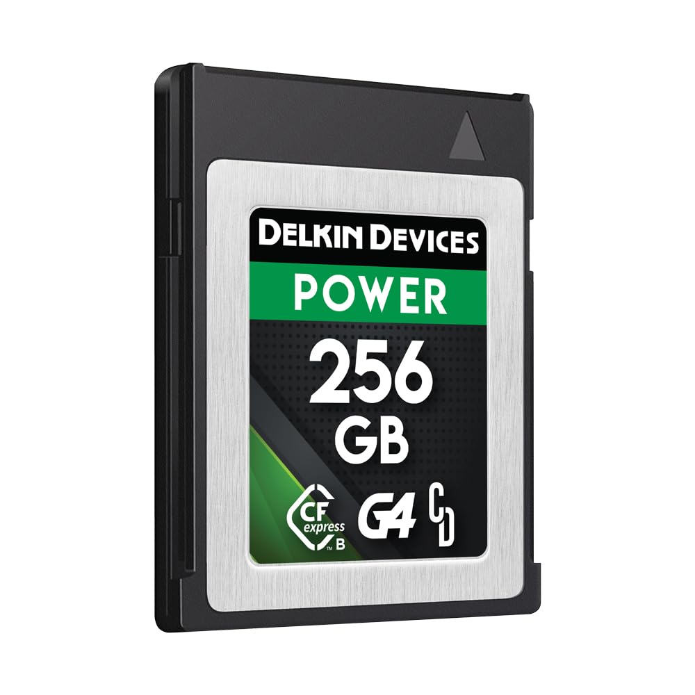 Delkin Devices 256GB CFexpress Type B G4 Memory Card | Up to 1780MB/s Read, 1700MB/s Write | Black