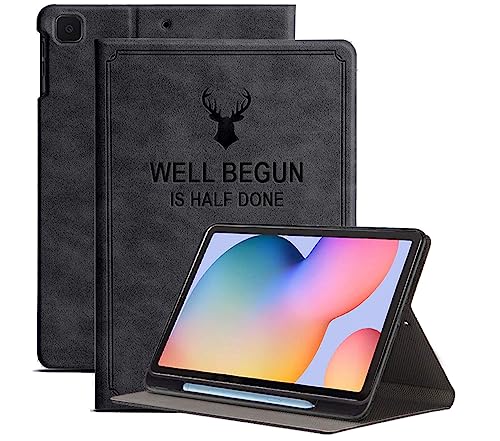 Proelite Cover For Galaxy Tab S6 Lite 2024, Deer Multi Angle Case Cover For Samsung Galaxy Tab S6 Lite 10.4 Inch With S Pen Hold