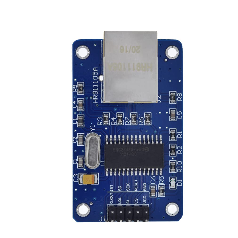 Hiletgo Enc28J60 Enc28J60 I/So Hr911105A Ethernet Lan Network Module Spi Interface 3.3V For Arduino Avr Pic Lpc Stm32