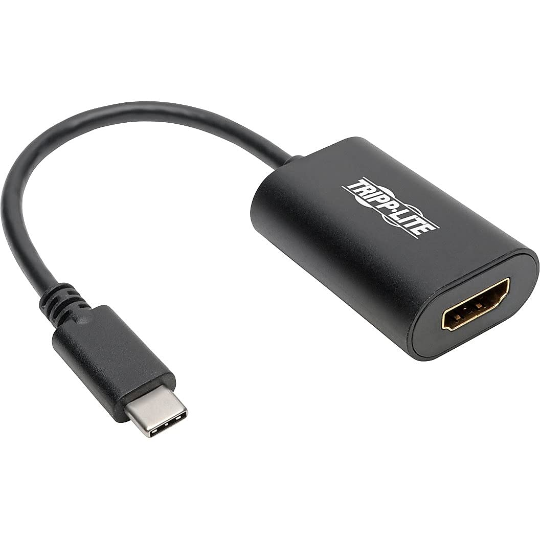 Tripp Lite USB C to HDMI Video Adapter Converter, 4K x 2K, M/F, Thunderbolt 3 Compatible USB Type C, 6 (U44406NHD4K6B) , Blac