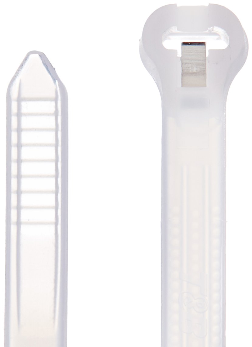 Thomas & Betts Ty524M Ty Raps 5.5' Long, Natural Color 100 Pack