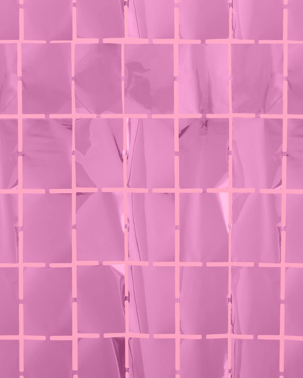 Xo, Fetti Decorations Pink Square Foil Curtain   Set Of 2 | Bachelorette Party Decorations, Checkered Party, Birthday Backdrop,