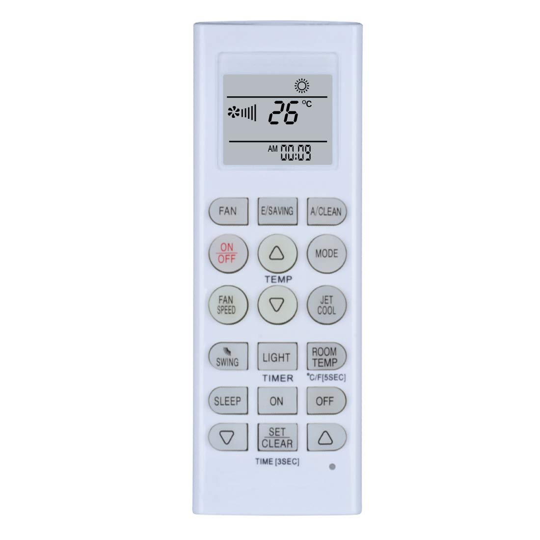 Replacement Friedrich Air Conditioner Remote Control Akb73456118 Akb73456119 Akb73975604 Akb73975603 Work For M09Cj M09Yj M12Cj