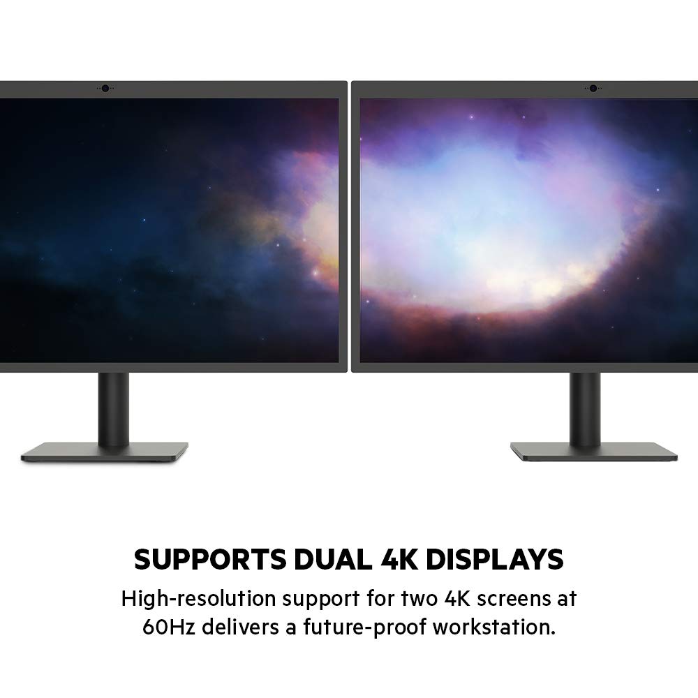 Belkin Thunderbolt 3 Dock Pro W/ Thunderbolt 3 Cable - Usb-C Hub - Usb-C Docking Station For Macos & Windows, Dual 4K @60Hz, 40G