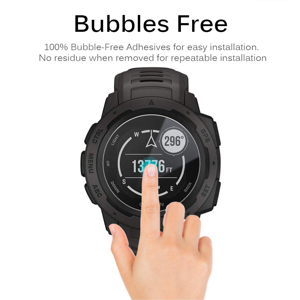 Miimall [10+2 Pack] Compatible For Garmin Instinct Screen Protector And Charger Port Protector