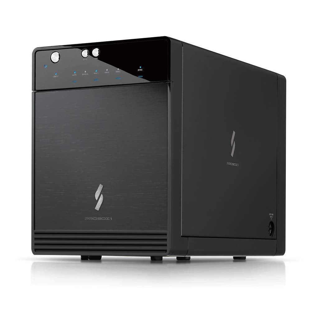 Mediasonic USB 3.2 4 Bay 3.5    SATA Hard Drive Enclosure - USB 3.2 Gen 2 10Gbps Type C | USB-C (HF7-SU31C) Support 22TB HDD