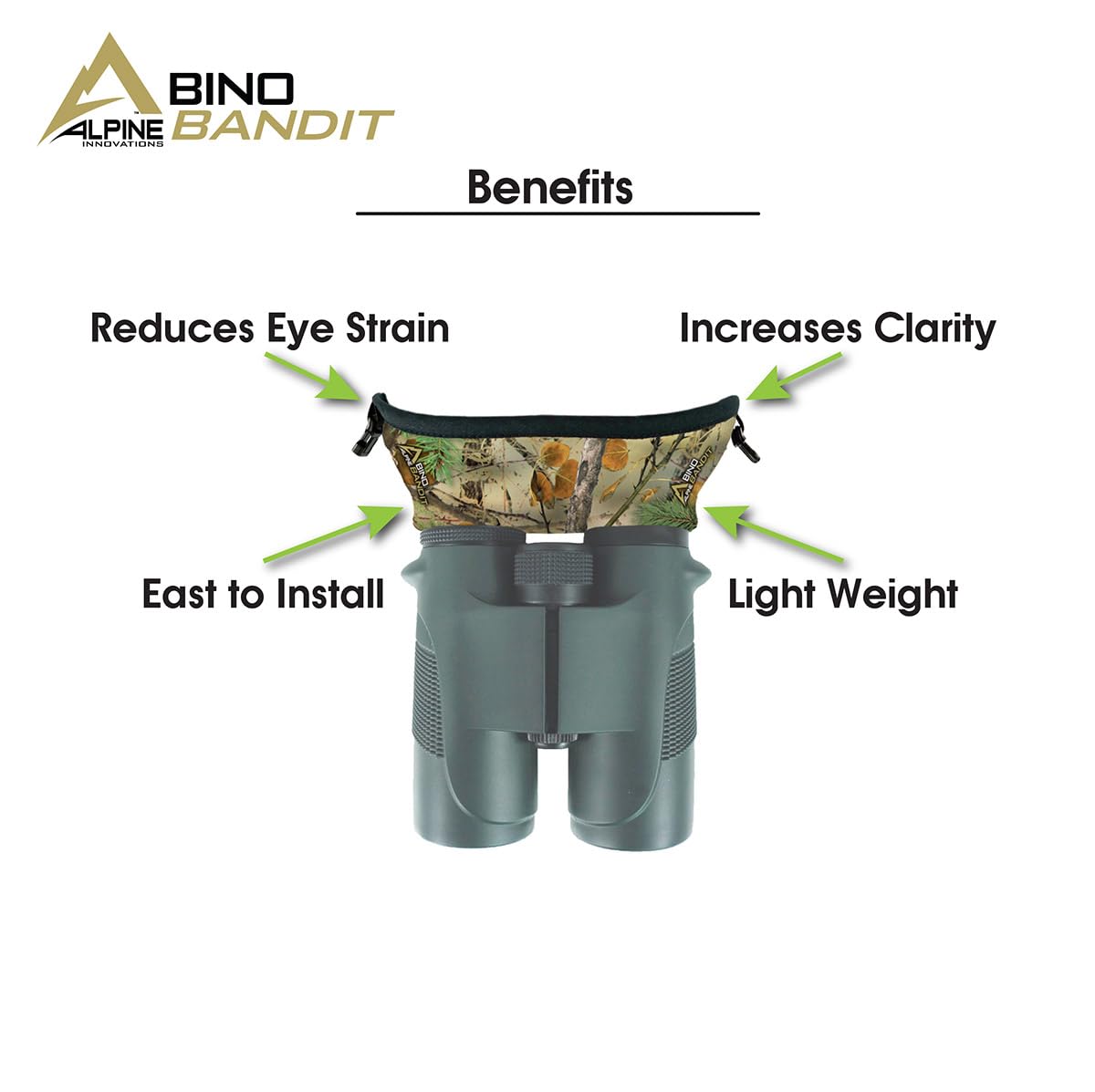 Slicker Bino Bandit   Blocks Glare, Improves Visual Acuity And Reduces Eye Fatigue. Fits All Binoculars. (Stealth Bronze)