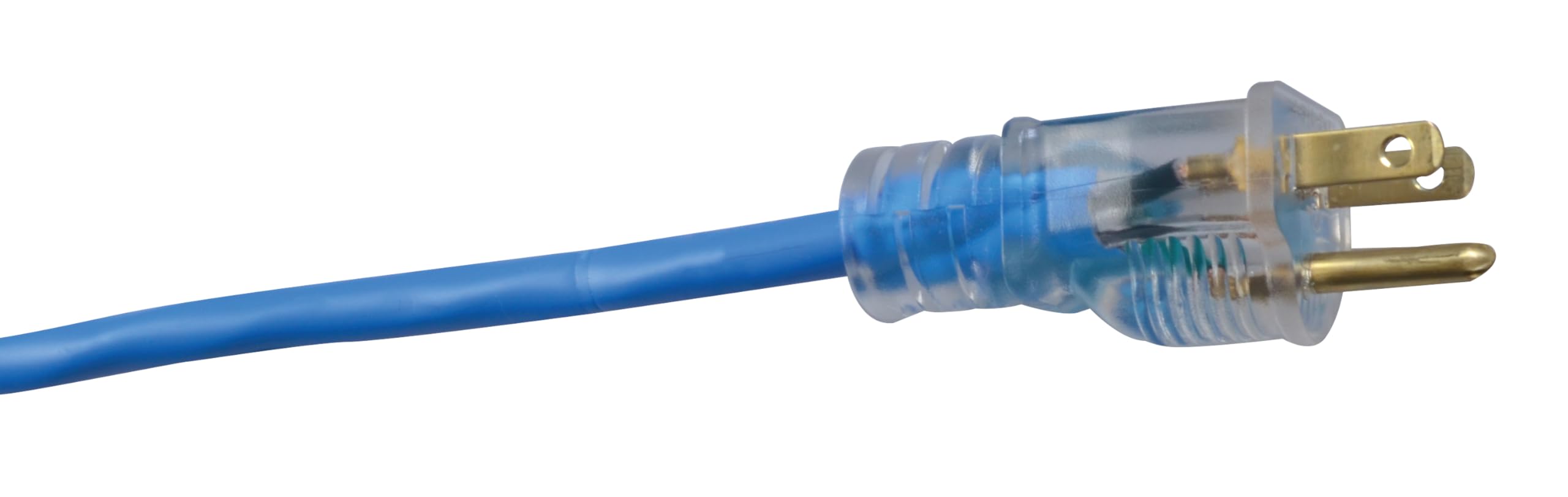 Southwire Coldflex Light Duty Extension Cord, 50Ft, 16 Gauge, 3 Conductor, Cold Weather Cord, Blue, 2368Sw8806
