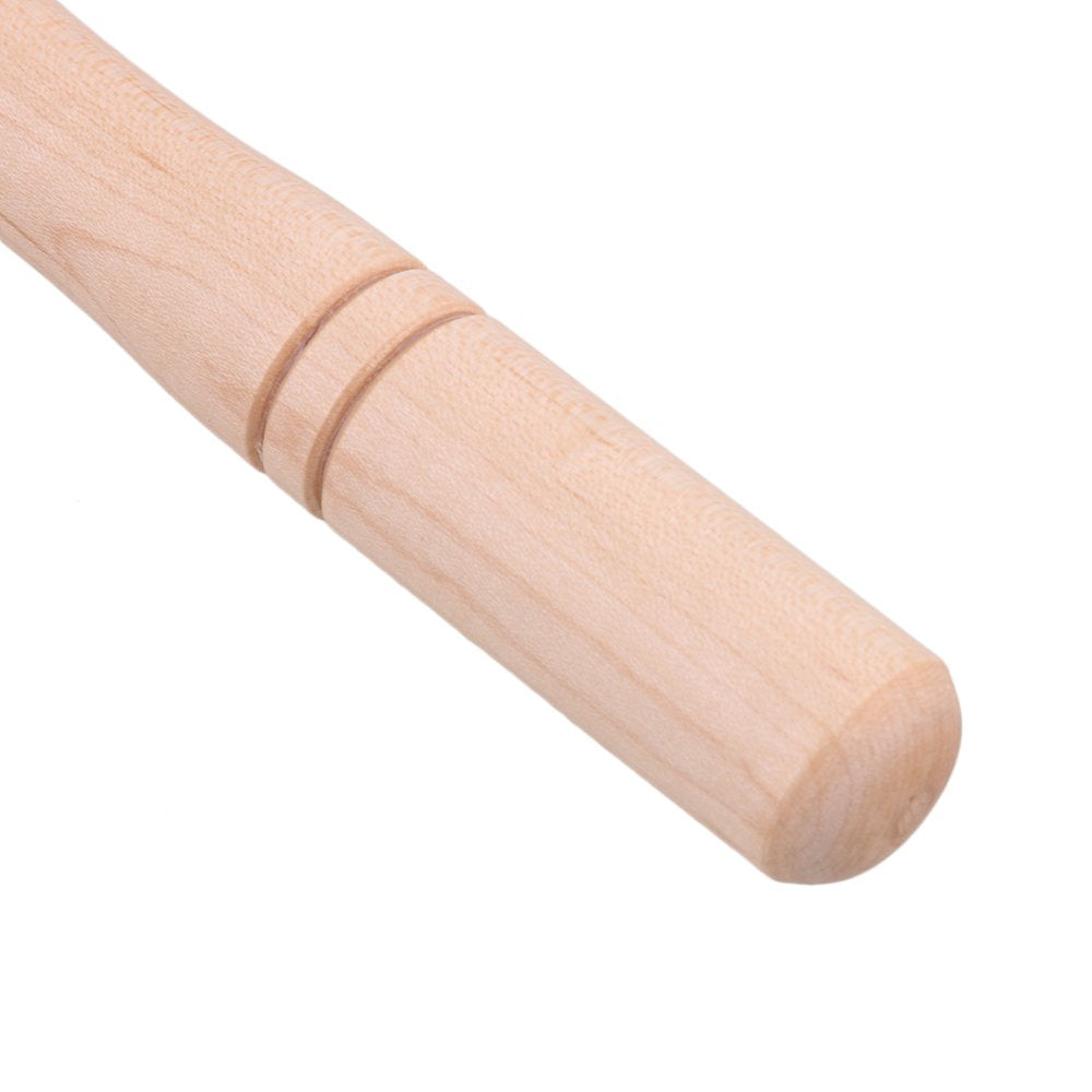 Bqlzr Drum Mallet 12Inches Length,Anti Slip Bass Percussion Sticks,Timpani Mallet, White Felt Drum Mallet Soft Felt Head Wood Ha