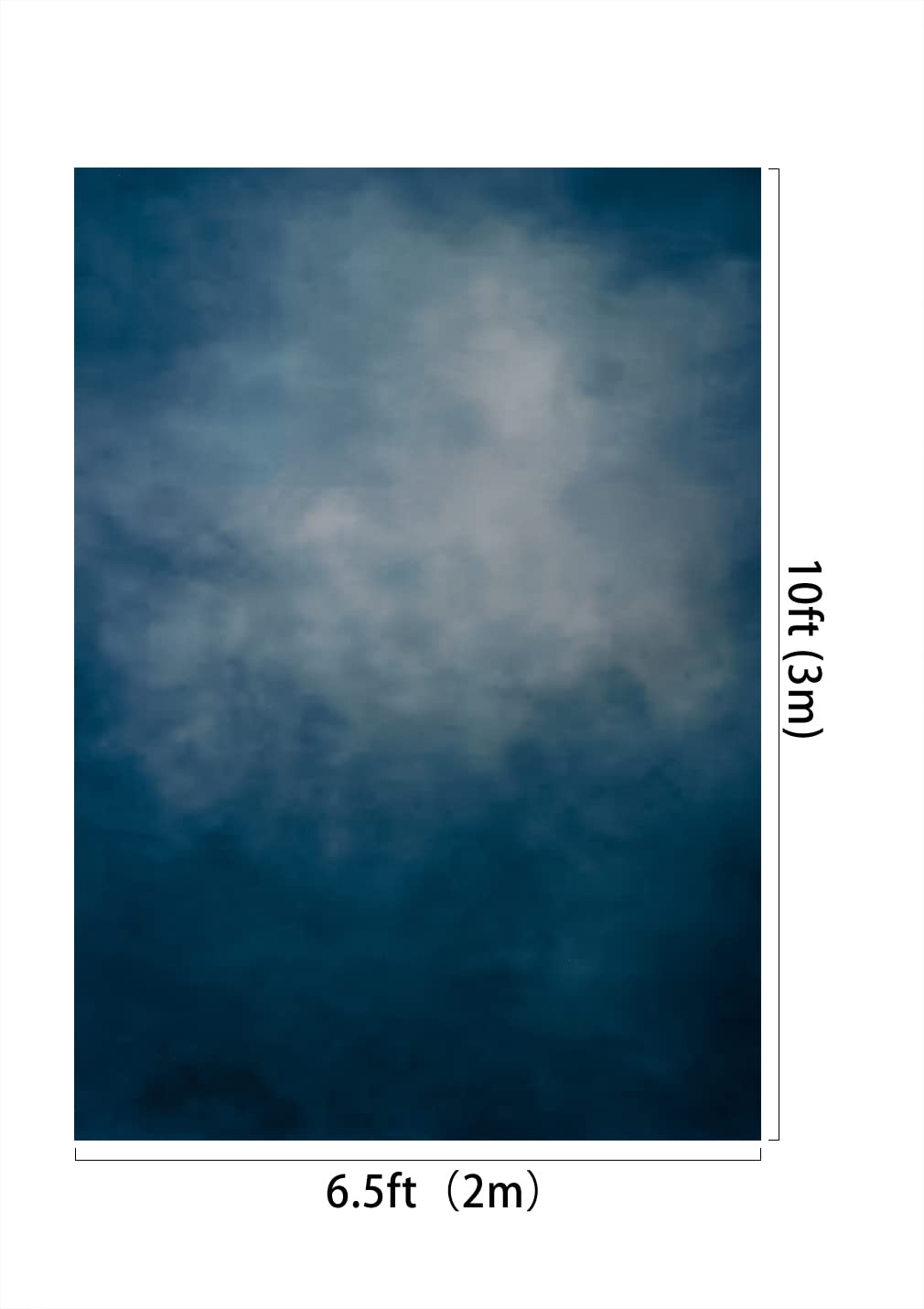 Kate 6.5  10Ft Blue Backdrop Light Blue Portrait Photography Background Abstract Muslin Backdrop For Photographer Kids Children