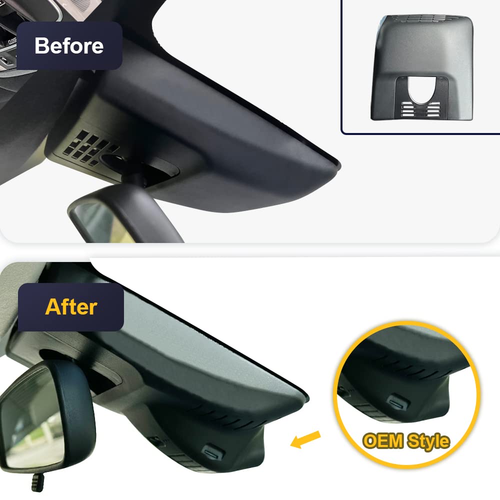 Fitcamx Front 4K+Rear 1080P Dash Cam For 2023 2024 Toyota Corolla Le Se Xle Xse Hybrid Hatchback, Oem Style, Dual Hd Video, Loop