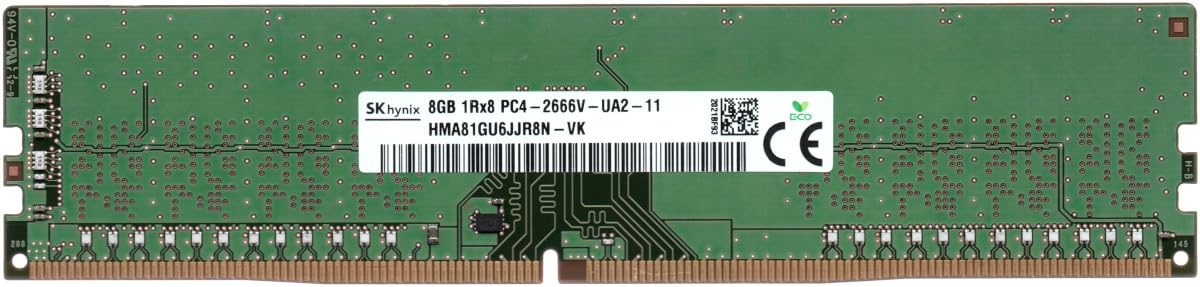 Hma81Gu6Jjr8N Vk Hynix 8Gb 1Rx8 Pc4 2666V U Memory Module (1X8Gb)
