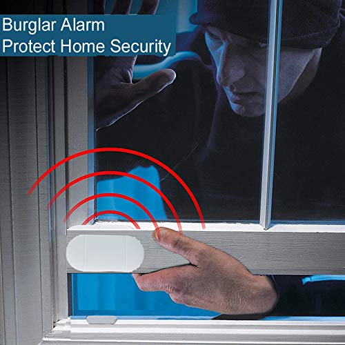 Door Window Alarm When Opened For Home Kids Safety With Remote, Door Entry Magnetic Sensor Alarm For Store/Garage,130Db Loud Ala
