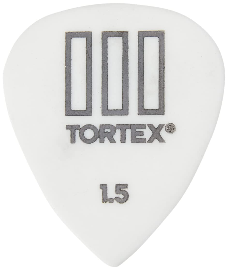 Dunlop 462R1.5 Tortexギ Tiii, White, 1.5Mm, 72/Bag