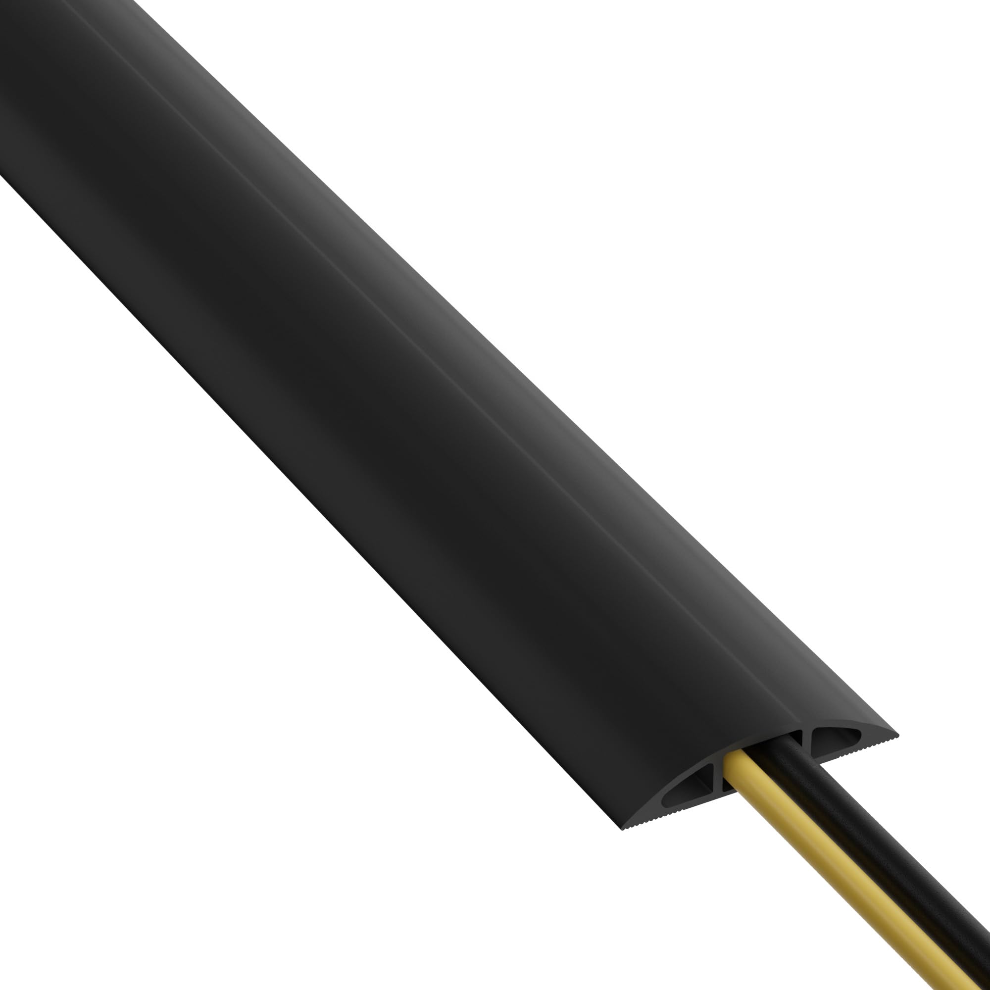 D Line Cc 1 Light Duty Floor Cord Cover/Cable Protector | Protect Cords And Prevent A Trip Hazard | 6 Foot Length | Cable Cavity