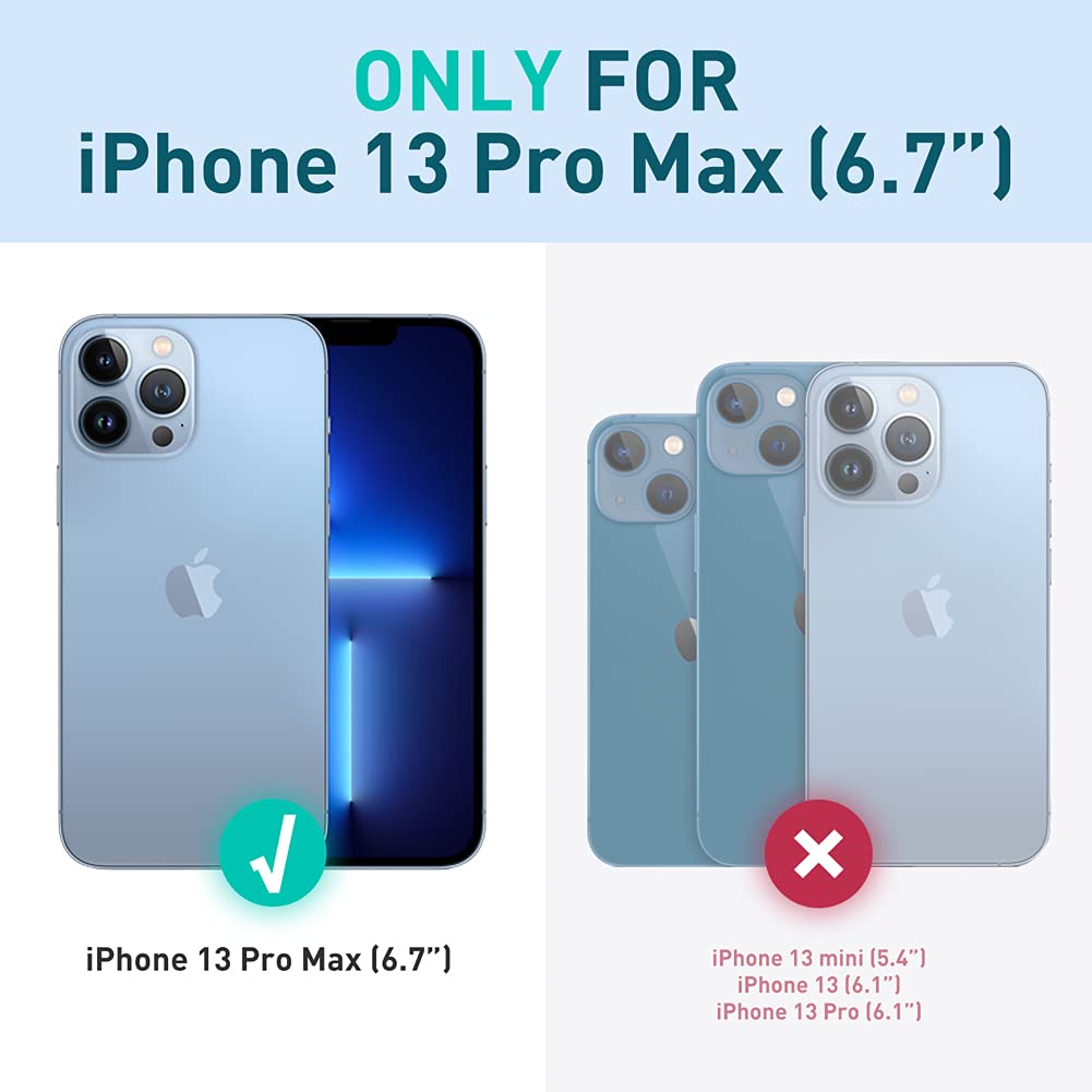 I Blason Cosmo For Iphone 13 Pro Max Case [Built In Screen Protector] [Military Grade Protection] Slim Full Body Stylish Protect