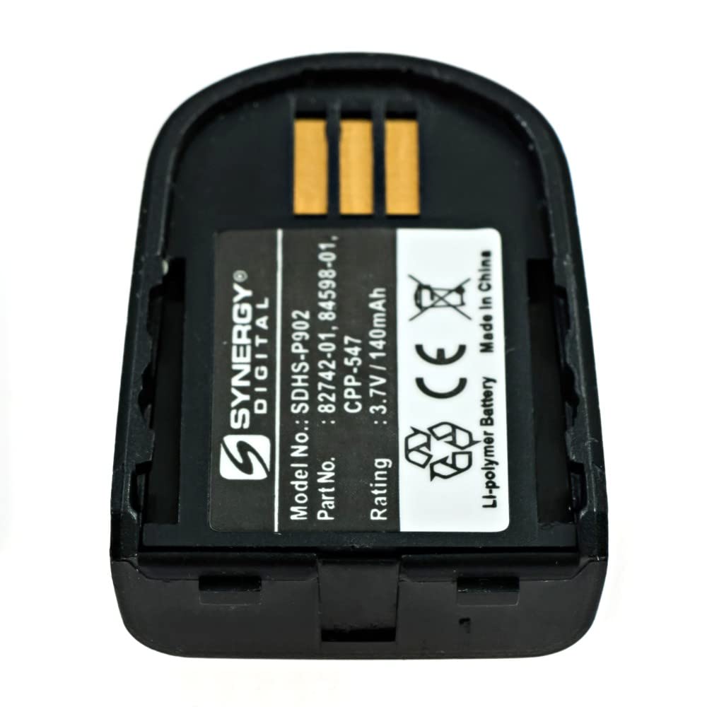 Synergy Digital Replacement Batteries, Compatible With Plantronics 82742 01 Wireless Headset, (Li Pol, 3.7V, 140 Mah), Combo Pac