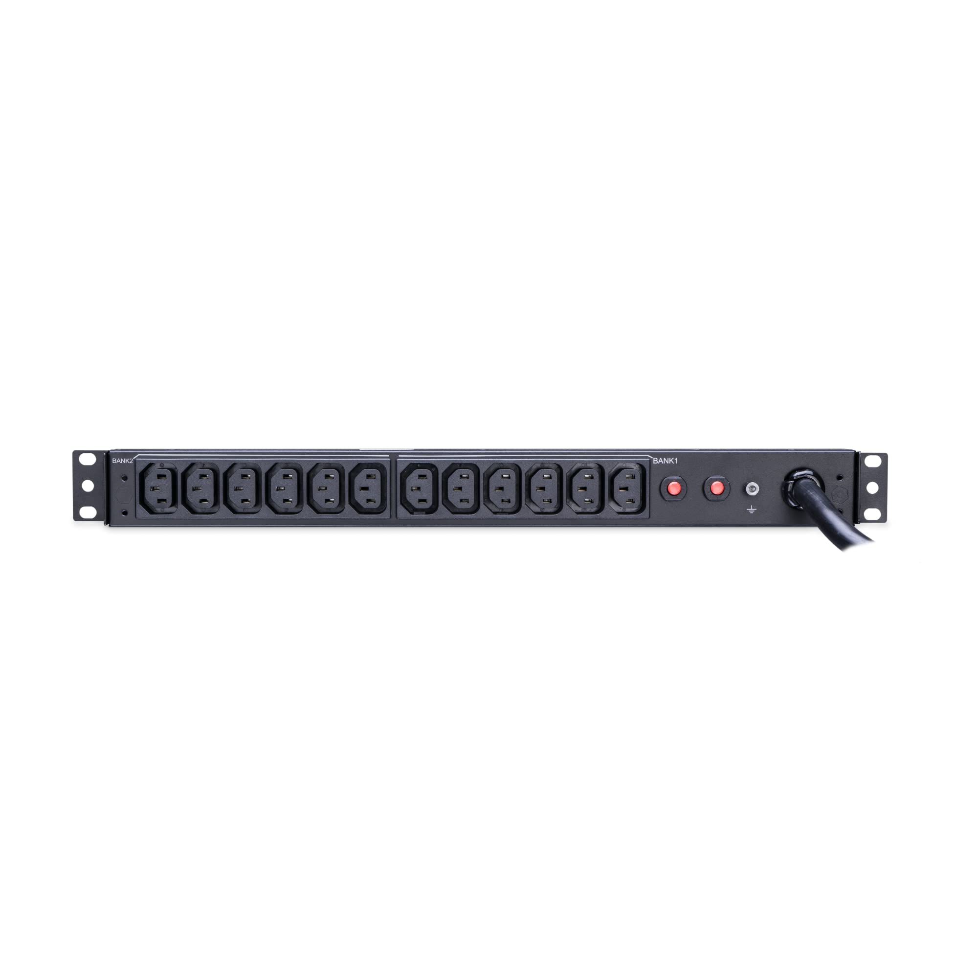 Cyberpower Pdu30Bhvt12R Basic Pdu, 200   230V/30A (Derated To 24A), 12 Outlets, 10Ft Power Cord, 1U Rackmount