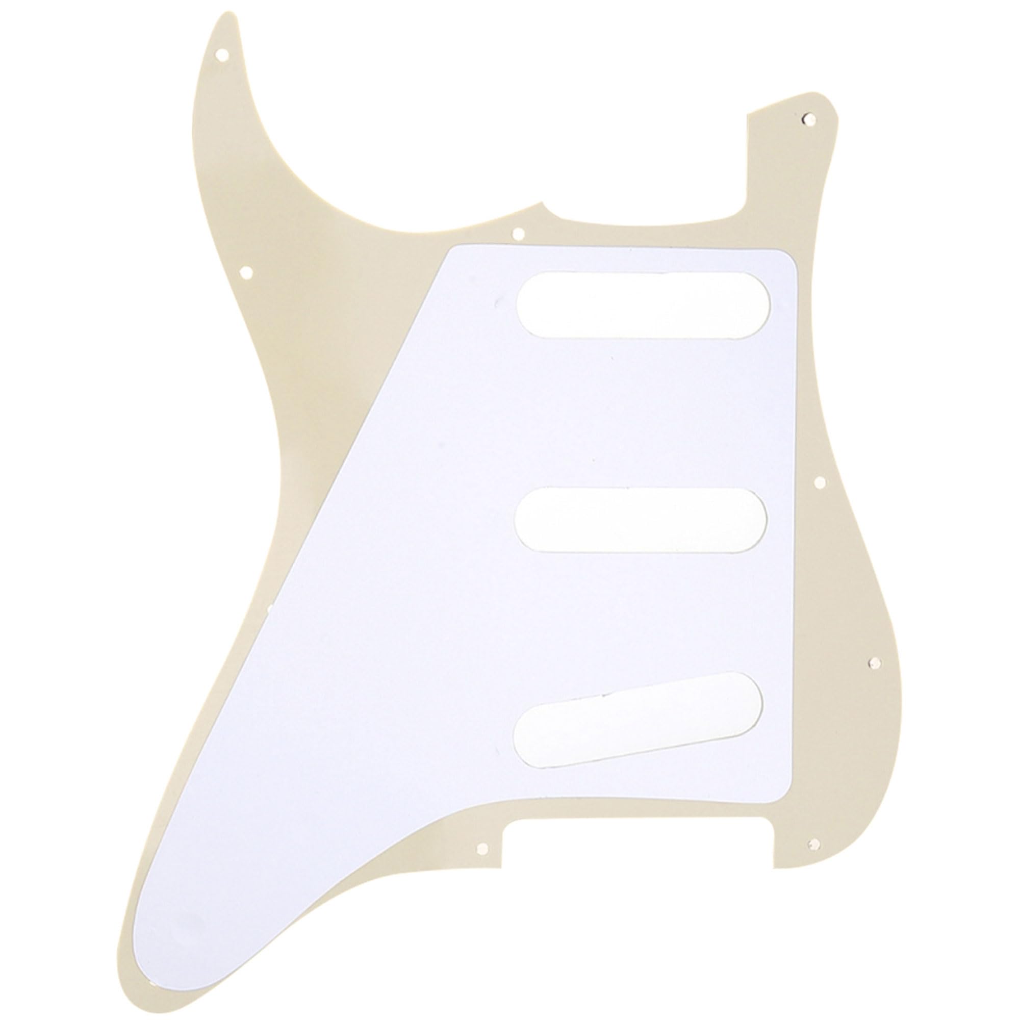 Musiclily Sss 11 Holes Strat Electric Guitar Pickguard Scratch Plate Pick Guards For Fender Us/Mexico Made Standard Stratocaster