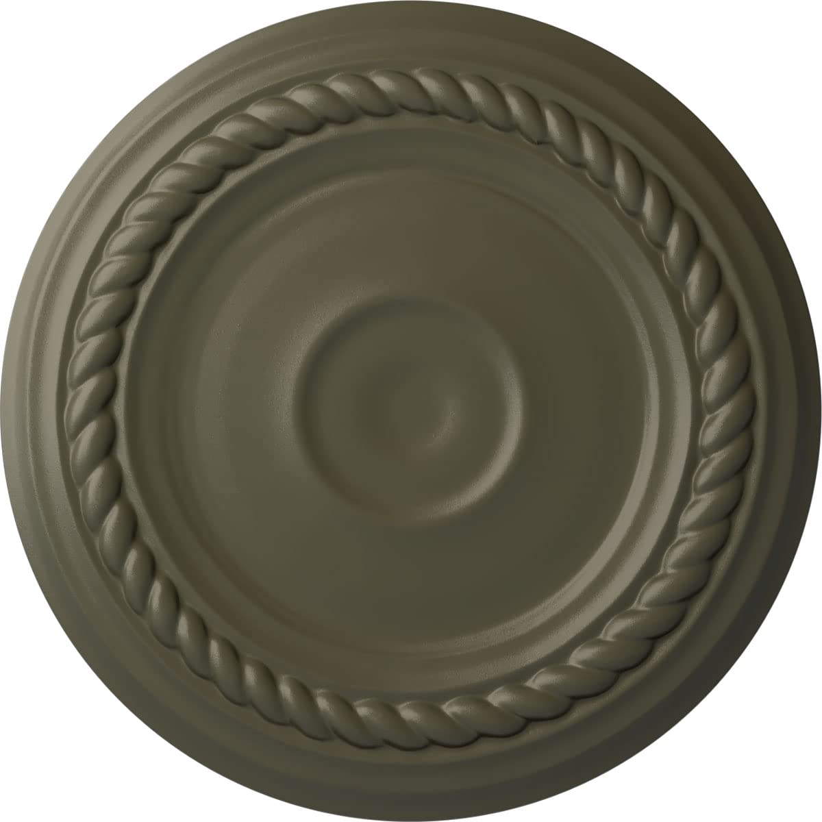 7 7/8OD x 3/4P Small Alexandria Ceiling Medallion (Fits Canopies up to 4 5/8), Hand-Painted Witch Hazel