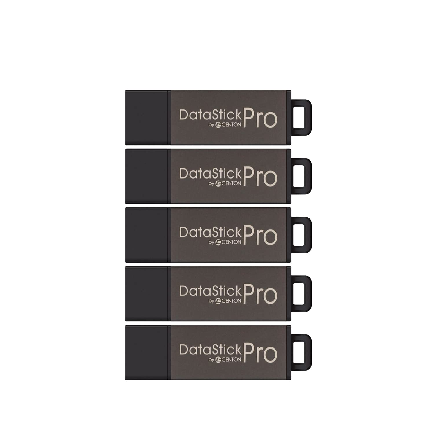 64GB DataStick Pro by Centon, 5 Pack, USB 2.0 Flash Drive Memory Stick for Storage and Backup