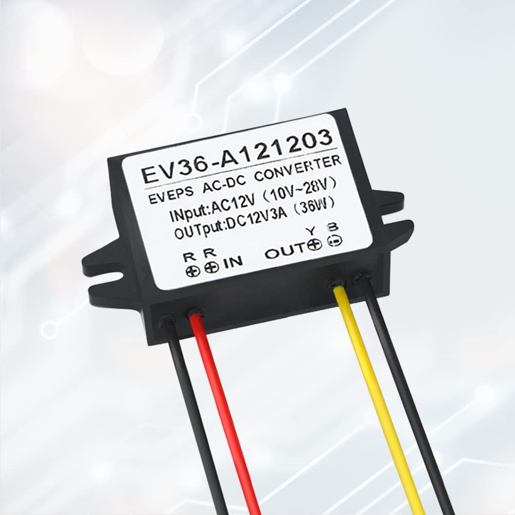 Watris Veiyi Step Down Voltage Convertor, Ac 10 28V To Dc12V0.25V Converter, Waterproof Buck Converter For Car/Waterproof Step D