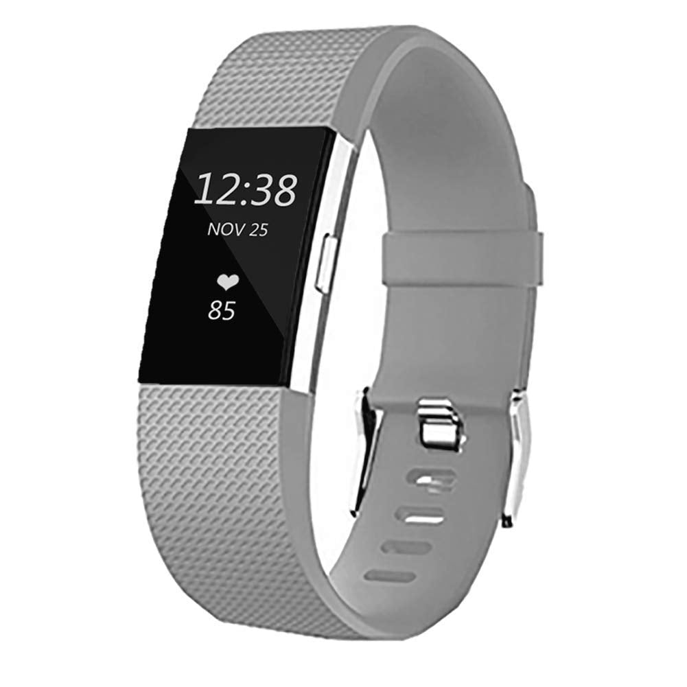 Replacement Bands for Fitbit Charge 2, Silicone Adjustable Classic Bands for Fitbit Charge 2,Women Men