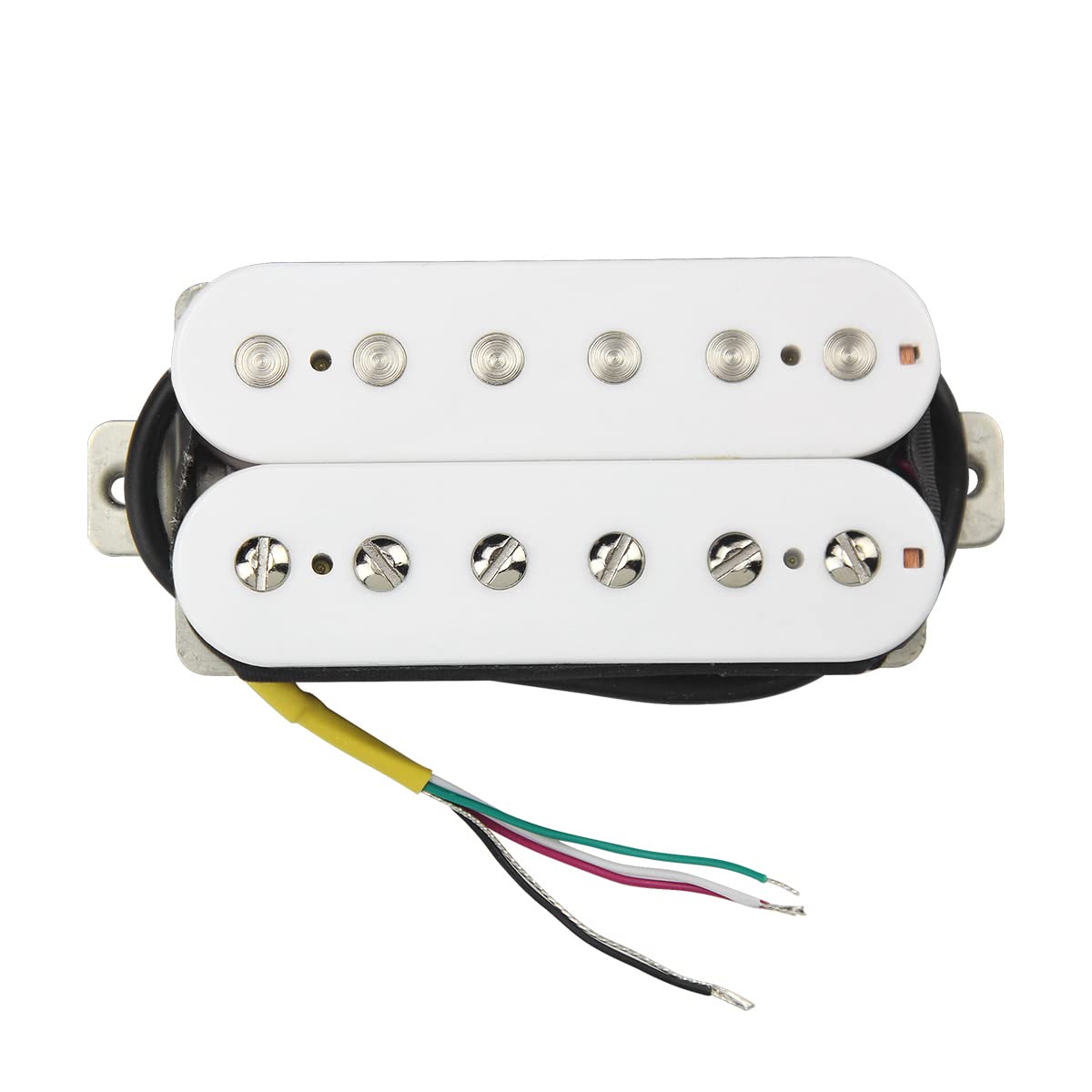 Fleor High Output Alnico 5 Guitar Pickup White Neck And Bridge Humbucker Pickups Set