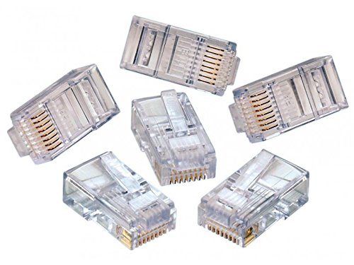 Ubigear 1000 Pcs Rj45 Cat5 Cat5E 8P8C Modular Network Cable Lan Connector End Plug Lot
