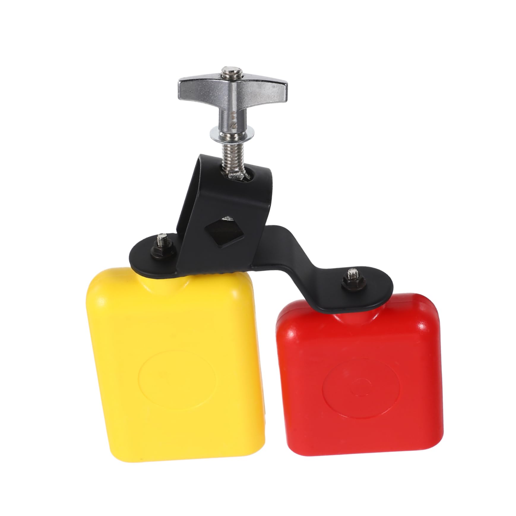FUNOMOCYA Latin Drum Set Bell Dual Mounted Bells Percussion Instrument High Low Tone for Music Classes