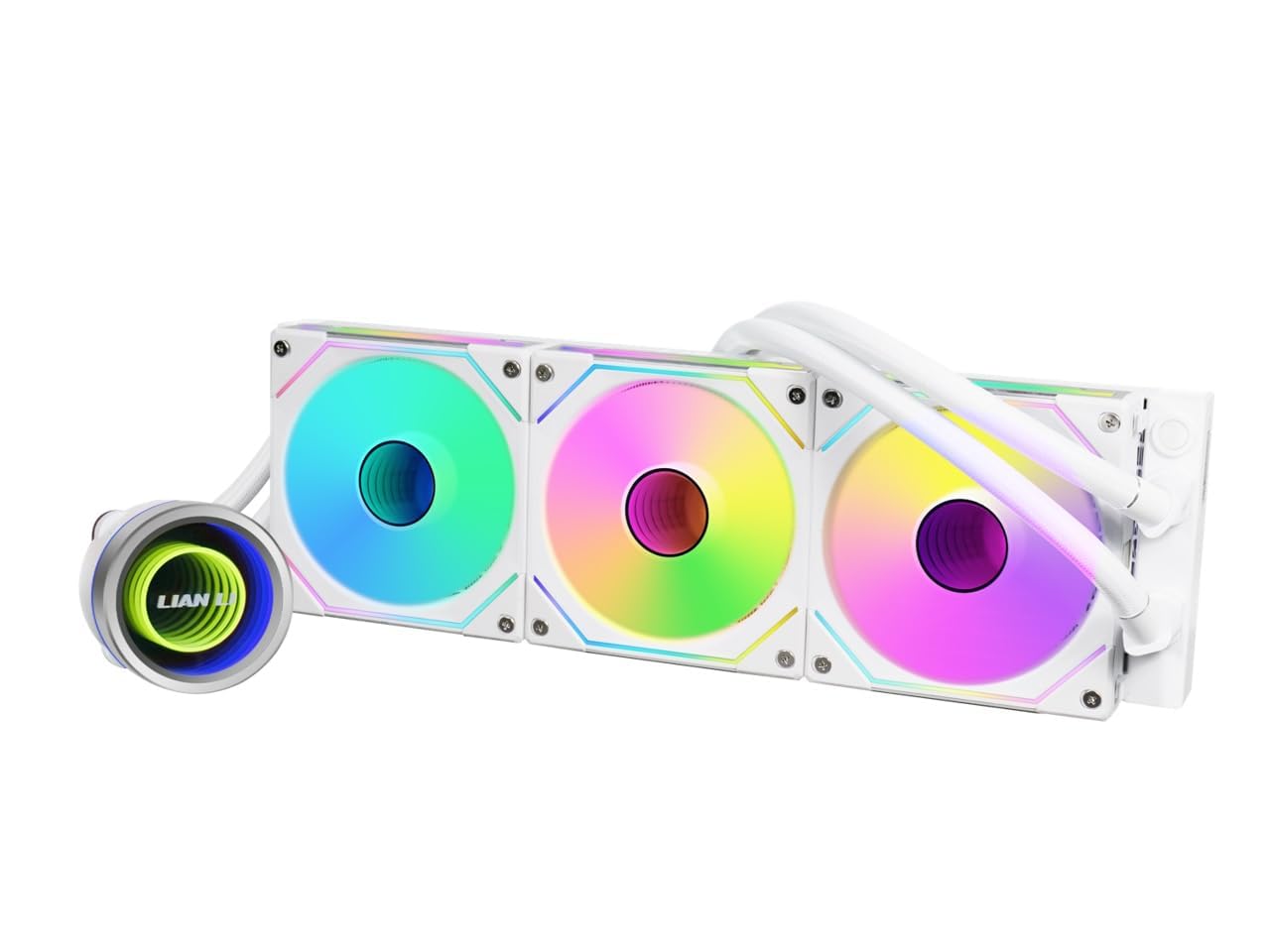 LIANLI Water Cooling Kit Galahad Series Galahad II Trinity 360 SL-INF White 1.1 inch (27 mm) Thick Radiator, Equipped with UNI F